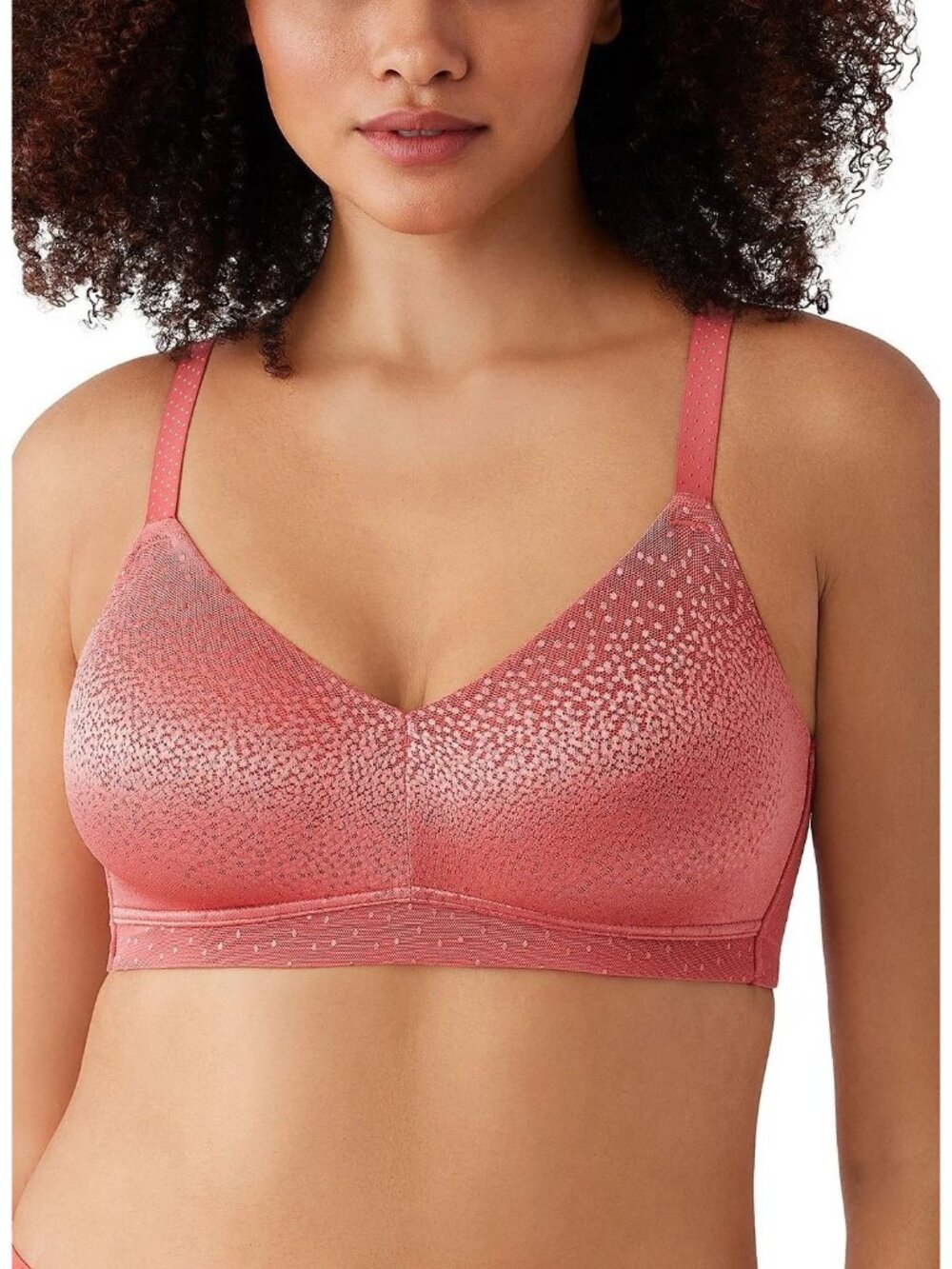 Wacoal Womens Bra Size 34C Mineral Red Back Appeal Wireless Comfort NEW